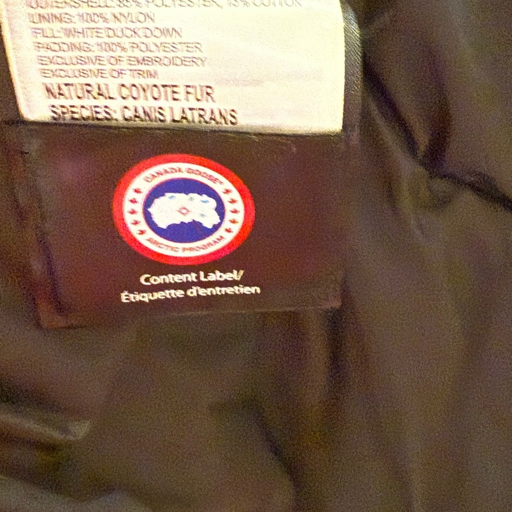 Canada Goose Black Long Puffer Coat with Fur Hood - Picture 5 of 9